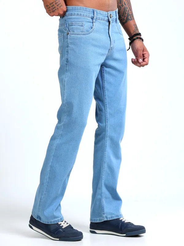 Light_Blue_Bootcut_Jeans_For_Men