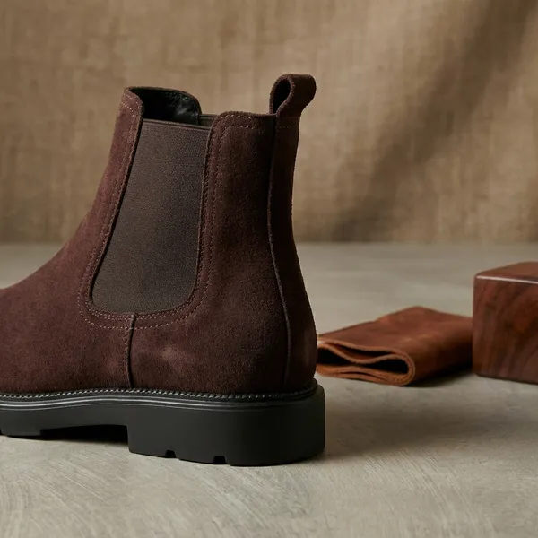 Dark_Brown_Suede_Chelsea_Boots_For_Men