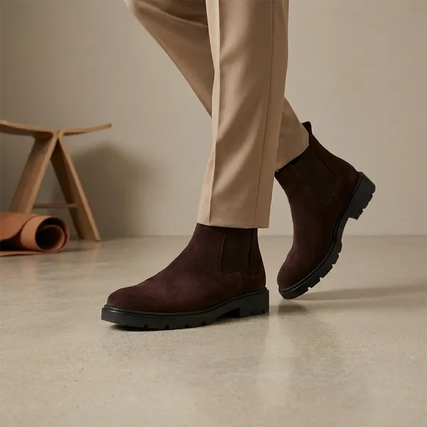 Dark_Brown_Suede_Chelsea_Boots_For_Men