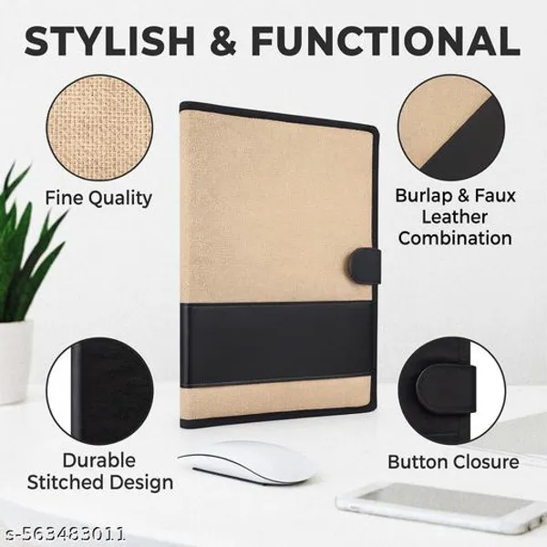 Transparent_A_4_200_Micron_Sheet_Protectors_Pack_Of_50_And_Black_Jute_Magnetic_Clip_File_Combo_Pack