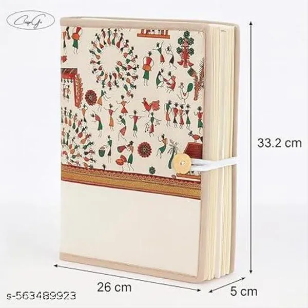 Multicolor_Handmade_Eco_Friendly_Warli_Art_Document_File_Folder_With_Button_Closure_For_Office_School_Use