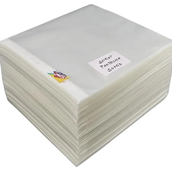 Transparent_Heavy_Duty_Plastic_A_4_200_Micron_11_Hole_Punched_Document_Sleeves_Sheet_Protectors_For_Ring_Binders_Office_School_Use_Pack_Of_50