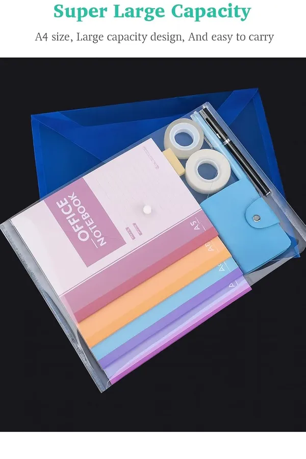 Transparent_Poly_Plastic_A_4_Document_File_Folder_With_Snap_Button_Closure_Waterproof_Organizer_For_Office_School_Home_Use_Pack_Of_10