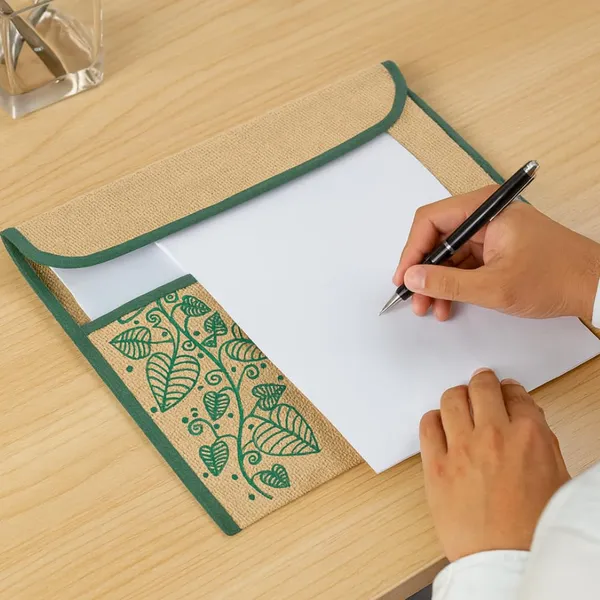 Natural_Jute_Environment_Friendly_Document_File_Folder_For_Conference_Office_Stationery_Use_Pack_Of_4