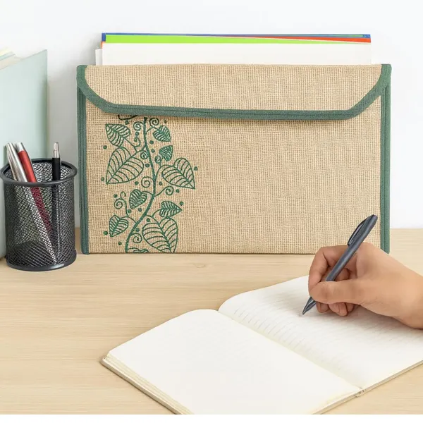 Natural_Jute_Environment_Friendly_Document_File_Folder_For_Conference_Office_Stationery_Use_Pack_Of_4