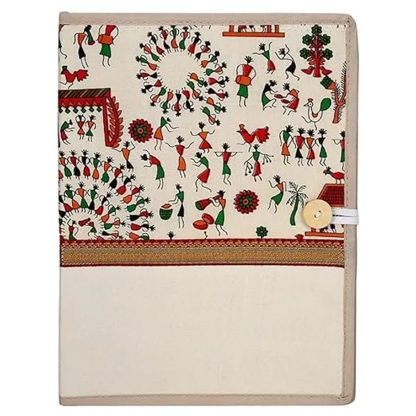 Multicolor_Printed_Fabric_Jute_A_4_Document_File_Folder_With_Pen_Holder_For_Certificates_Conference_Office_Use