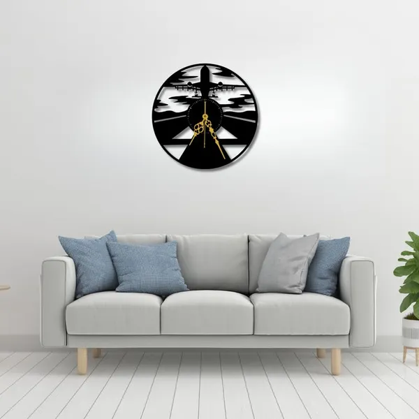 Black_Skyward_Flight_Black_Metal_Airplane_Wall_Clock_A_Journey_Through_Time_Modern_Home_Decor_For_Bedroom_Living_Room