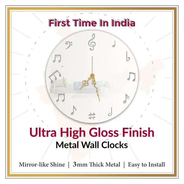 White_Wolf_Howling_Wall_Clock_Metal_Ultra_Gloss_Silent_Non_Ticking_Movement_Wildlife_Wall_Decor_For_Living_Room_Bedroom