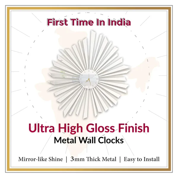 White_Radiant_Burst_Wall_Clock_Metal_Built_Ultra_High_Gloss_Metal_Wall_Clock_Silent_Non_Ticking_Movement_Modern_Wall_Decor_For_Living_Room_Bedroom
