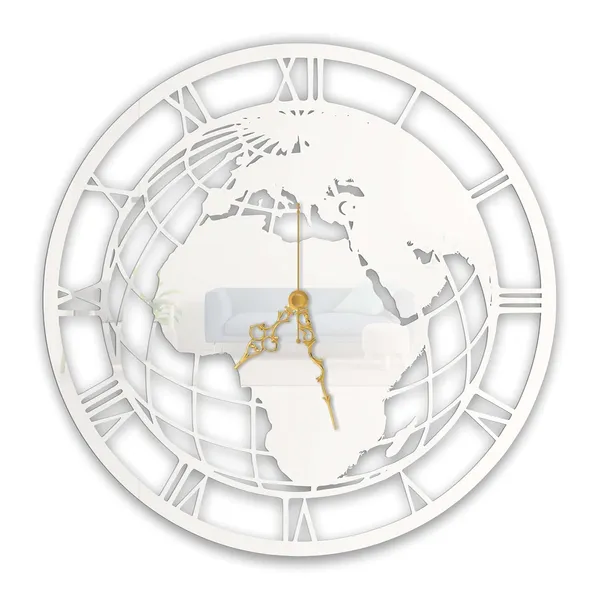 White_World_Globe_Wall_Clock_Metal_Built_Ultra_High_Gloss_Silent_Non_Ticking_Movement_Modern_Wall_Decor_Living_Room_Office_Study_Room