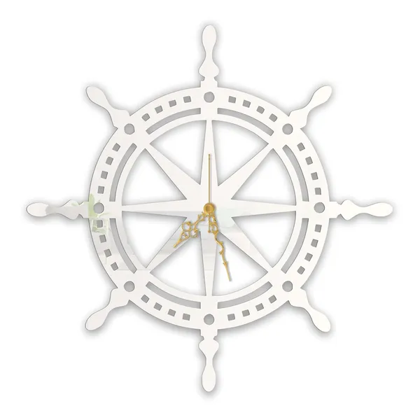 White_Nautical_Ship_Wheel_Wall_Clock_Metal_Marine_Compass_Design_Silent_Non_Ticking_Movement_Premium_Wall_Decor_For_Living_Room_Home