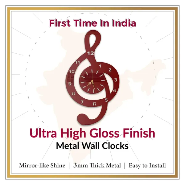 Wine_Red_Musical_Clef_Wall_Clock_Metal_Built_Ultra_High_Gloss_Silent_Non_Ticking_Movement_Music_Wall_Decor_Living_Room_Bedroom_Studio