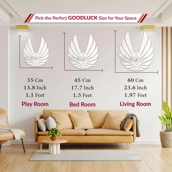 White_Royal_Wings_Wall_Clock_Metal_Built_Ultra_High_Gloss_Metal_Wall_Clock_Silent_Non_Ticking_Movement_Modern_Wall_Decor_For_Living_Room_Bedroom