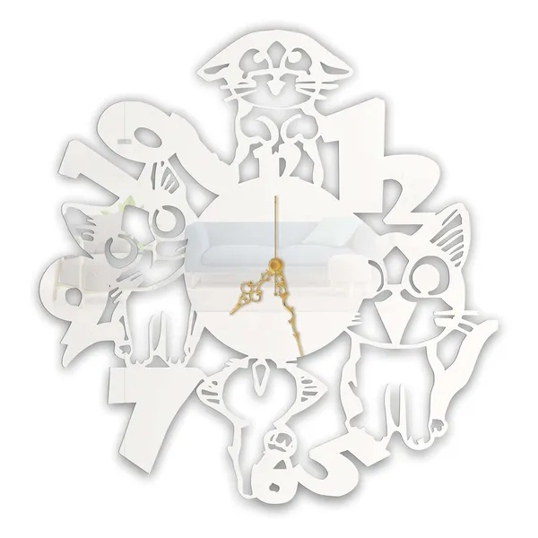 White_Cute_Kitty_Wall_Clock_Metal_Built_Ultra_High_Gloss_Silent_Non_Ticking_Movement_Cartoon_Wall_Decor_Living_Room_Bedroom_Kids_Room