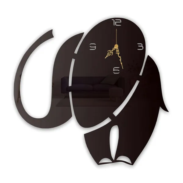 Black_Elephant_Wall_Clock_Silent_Non_Ticking_Metal_Art_Modern_Animal_Theme_Wall_Decor_For_Living_Room_Bedroom_High_Gloss_Finish