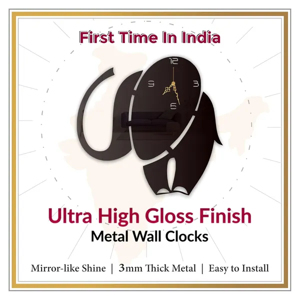 Black_Elephant_Wall_Clock_Silent_Non_Ticking_Metal_Art_Modern_Animal_Theme_Wall_Decor_For_Living_Room_Bedroom_High_Gloss_Finish