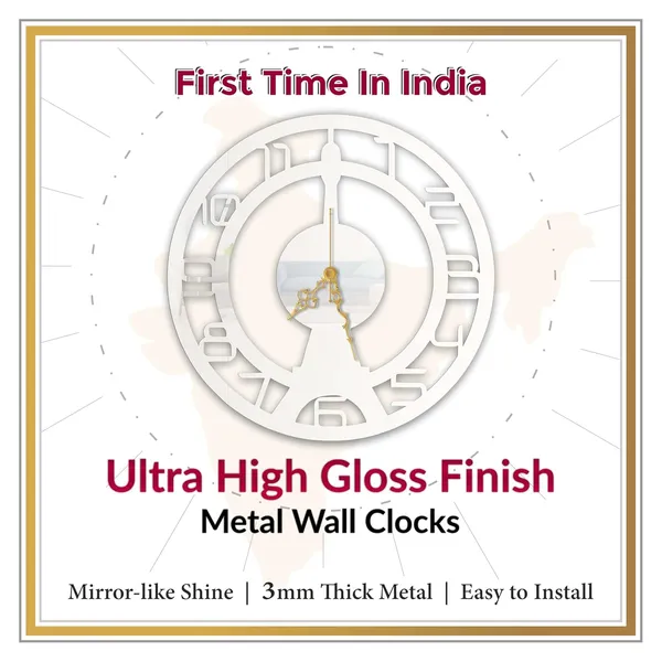 White_Paris_Tower_Wall_Clock_Metal_Built_Ultra_High_Gloss_Finish_Silent_Non_Ticking_Clock_For_Living_Room_Bedroom_Modern_Metal_Wall_Decor