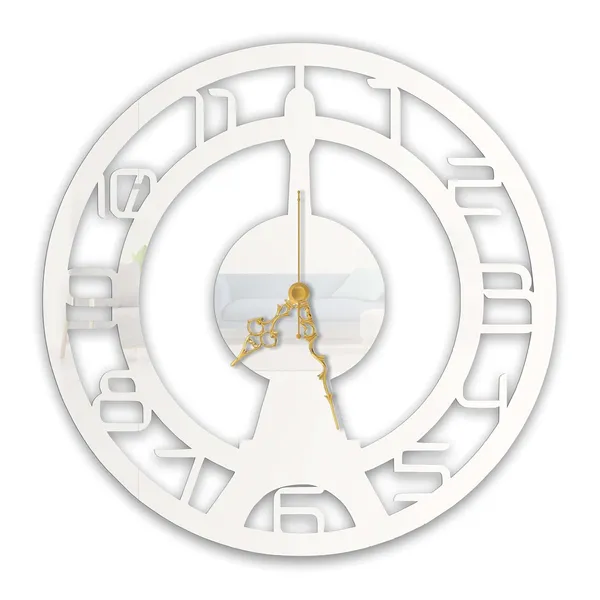 White_Paris_Tower_Wall_Clock_Metal_Built_Ultra_High_Gloss_Finish_Silent_Non_Ticking_Clock_For_Living_Room_Bedroom_Modern_Metal_Wall_Decor