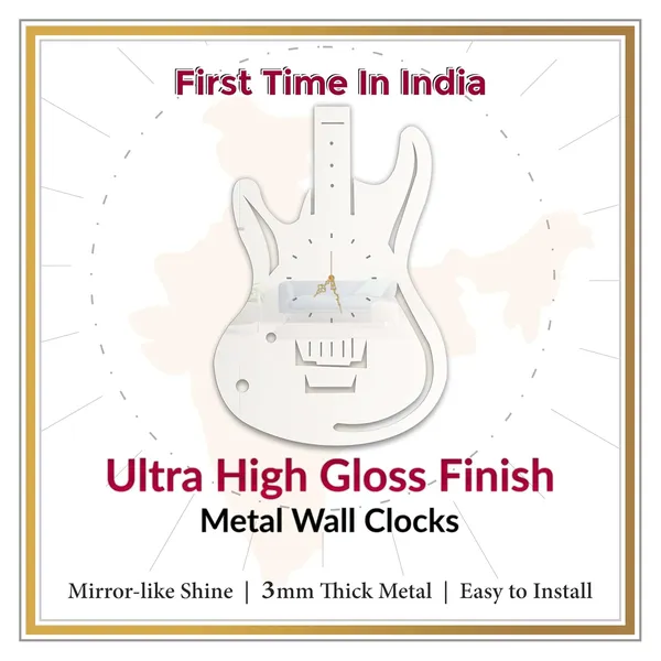 White_Electric_Guitar_Wall_Clock_Metal_Built_Ultra_High_Gloss_Metal_Wall_Clock_Silent_Non_Ticking_Movement_Modern_Wall_Decor_For_Living_Room_Studio