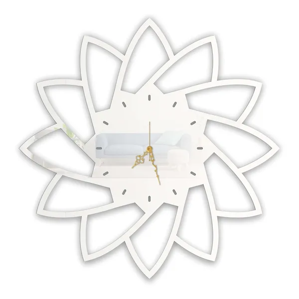 White_Petal_Bloom_Wall_Clock_Metal_Built_Ultra_High_Gloss_Metal_Wall_Clock_Silent_Non_Ticking_Movement_Modern_Wall_Decor_For_Living_Room_Bedroom