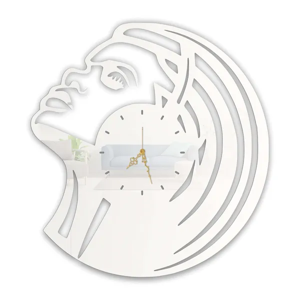 White_Elegant_Silhouette_Wall_Clock_Metal_Built_Ultra_High_Gloss_Metal_Wall_Clock_Silent_Non_Ticking_Movement_Modern_Wall_Decor_For_Living_Room