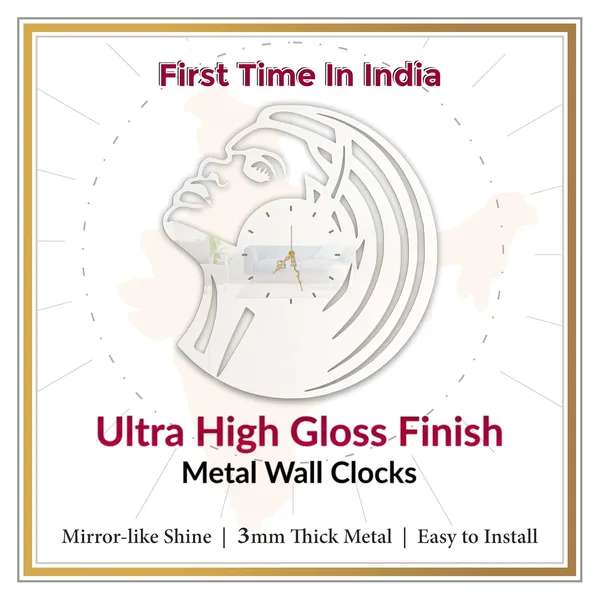 White_Elegant_Silhouette_Wall_Clock_Metal_Built_Ultra_High_Gloss_Metal_Wall_Clock_Silent_Non_Ticking_Movement_Modern_Wall_Decor_For_Living_Room