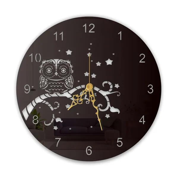 Black_Night_Owl_Wall_Clock_Metal_Built_Ultra_High_Gloss_Silent_Non_Ticking_Movement_Modern_Wall_Decor_Living_Room_Bedroom_Kids_Room