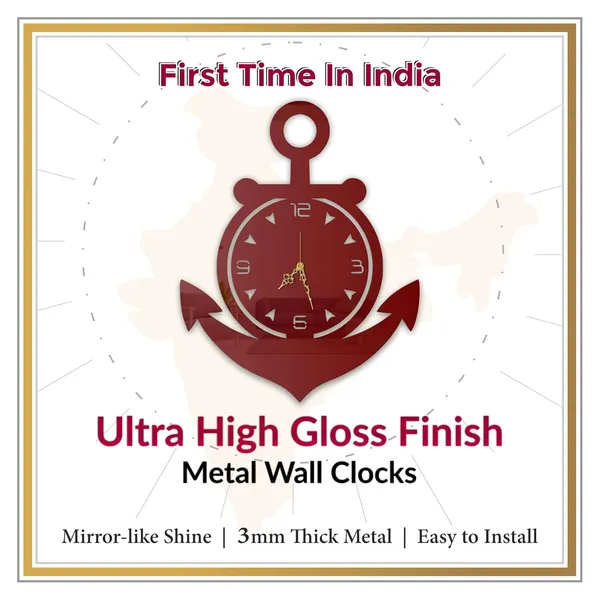 Wine_Red_Nautical_Anchor_Wall_Clock_Metal_Built_Ultra_High_Gloss_Metal_Wall_Clock_Silent_Non_Ticking_Movement_Marine_Wall_Decor_For_Living_Room_Bedroom