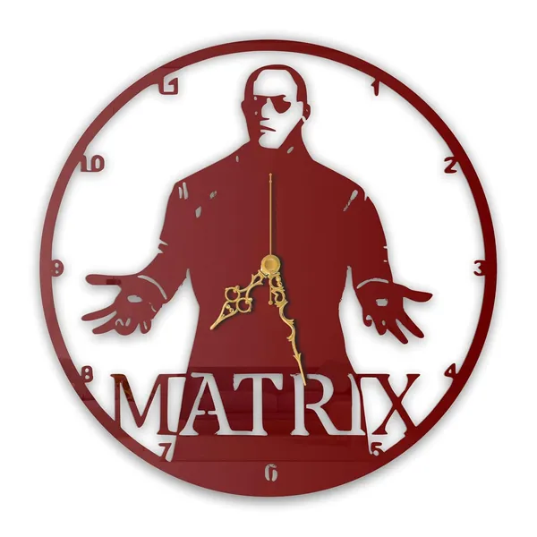 Wine_Red_Cyber_Reality_Wall_Clock_Metal_Built_Ultra_High_Gloss_Silent_Non_Ticking_Movement_Futuristic_Wall_Decor_Living_Room_Gaming_Room_Bedroom