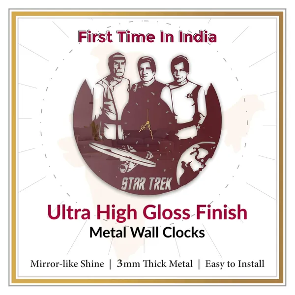 Wine_Red_Interstellar_Crew_Wall_Clock_Metal_Built_Ultra_High_Gloss_Silent_Non_Ticking_Movement_Futuristic_Wall_Decor_Living_Room_Gaming_Room_Bedroom