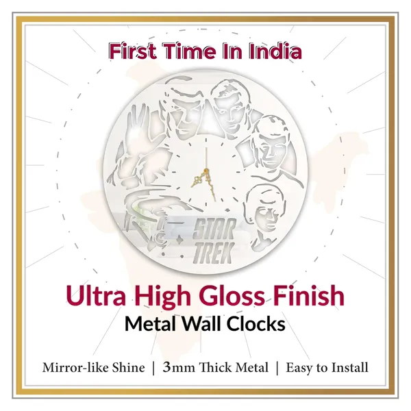 White_Galactic_Crew_Wall_Clock_Metal_Built_Ultra_High_Gloss_Silent_Non_Ticking_Movement_Futuristic_Wall_Decor_Living_Room_Gaming_Room_Bedroom