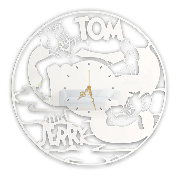 White_Cat_Mouse_Duo_Wall_Clock_Metal_Built_Ultra_High_Gloss_Silent_Non_Ticking_Movement_Cartoon_Wall_Decor_Living_Room_Bedroom_Kids_Room