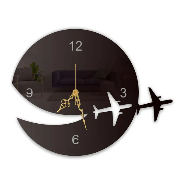 Black_Airplane_Trail_Wall_Clock_Metal_Built_Ultra_High_Gloss_Silent_Non_Ticking_Movement_Travel_Wall_Decor_Living_Room_Bedroom_Office
