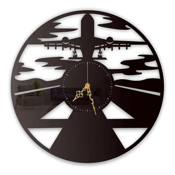 Black_Airplane_Runway_Wall_Clock_Metal_Laser_Cut_Silent_Sweep_Movement_Aviation_Themed_Wall_Decor_For_Living_Room_Office_Pilot_Gifts