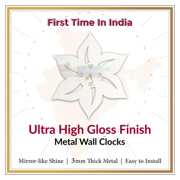White_Petal_Star_Wall_Clock_Metal_Built_Ultra_High_Gloss_Metal_Wall_Clock_Silent_Non_Ticking_Movement_Modern_Wall_Decor_For_Living_Room_Bedroom