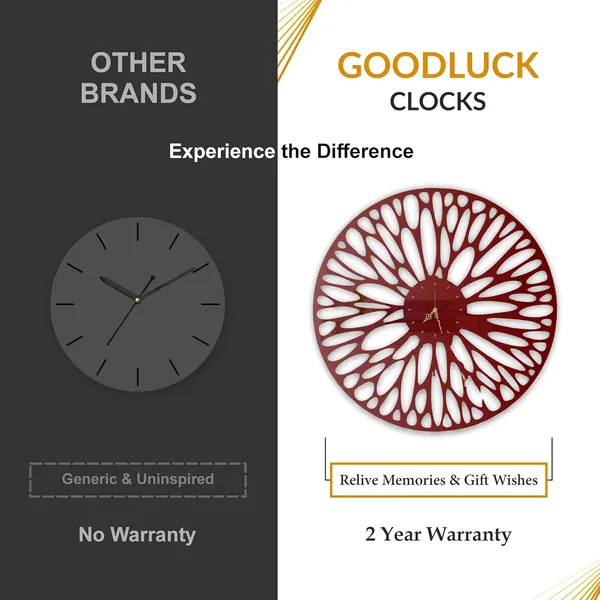 Wine_Red_Organic_Ripple_Wall_Clock_Metal_Ultra_High_Gloss_Silent_Non_Ticking_Modern_Ripple_Pattern_Wall_Decor_For_Living_Room