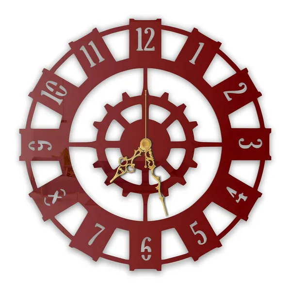 Wine_Red_Industrial_Gear_Ring_Wall_Clock_Metal_Built_Ultra_High_Gloss_Silent_Non_Ticking_Movement_Modern_Wall_Decor_Living_Room_Bedroom_Office