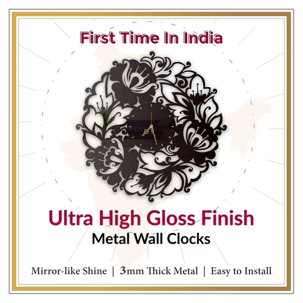 Black_Floral_Bloom_Wall_Clock_Metal_Built_Ultra_High_Gloss_Metal_Wall_Clock_Silent_Non_Ticking_Movement_Modern_Wall_Decor_For_Living_Room_Bedroom