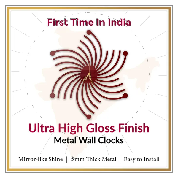 Wine_Red_Abstract_Spiral_Wall_Clock_Metal_Built_Ultra_High_Gloss_Silent_Non_Ticking_Movement_Modern_Wall_Decor_Living_Room_Bedroom_Office