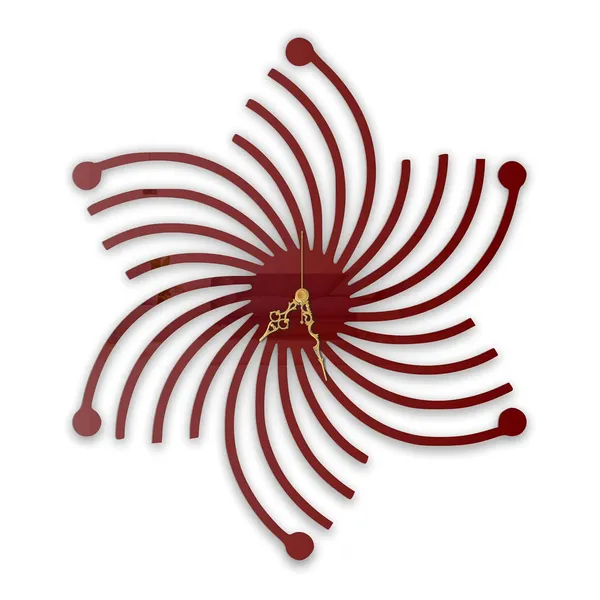 Wine_Red_Abstract_Spiral_Wall_Clock_Metal_Built_Ultra_High_Gloss_Silent_Non_Ticking_Movement_Modern_Wall_Decor_Living_Room_Bedroom_Office