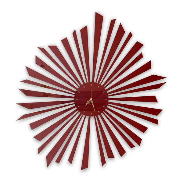 Wine_Red_Radiant_Burst_Wall_Clock_Metal_Built_Ultra_High_Gloss_Metal_Wall_Clock_Silent_Non_Ticking_Movement_Modern_Wall_Decor_For_Living_Room_Bedroom