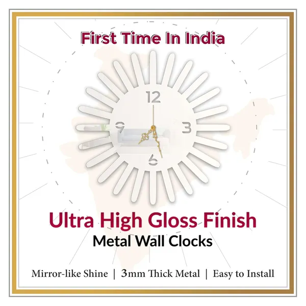 White_Sunburst_Modern_Wall_Clock_Metal_Laser_Cut_Design_Silent_Non_Ticking_Sweep_Stylish_Wall_Decor_For_Living_Room_Home_Interiors