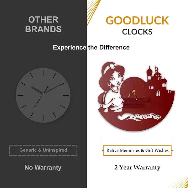 Wine_Red_Desert_Princess_Wall_Clock_Metal_Built_Ultra_High_Gloss_Metal_Wall_Clock_Silent_Non_Ticking_Movement_Fantasy_Wall_Decor_For_Kids_Room