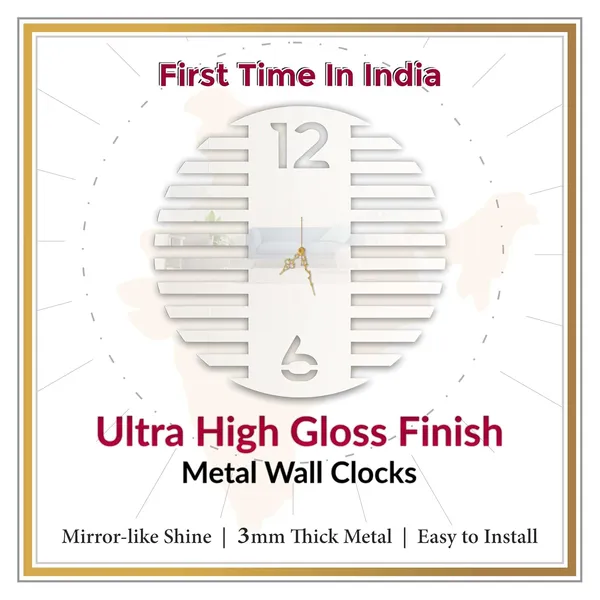 White_Striped_Modern_Wall_Clock_Metal_Built_Ultra_High_Gloss_Metal_Wall_Clock_Silent_Non_Ticking_Movement_Contemporary_Wall_Decor_For_Living_Room