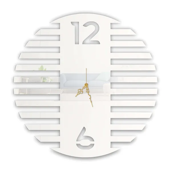 White_Striped_Modern_Wall_Clock_Metal_Built_Ultra_High_Gloss_Metal_Wall_Clock_Silent_Non_Ticking_Movement_Contemporary_Wall_Decor_For_Living_Room
