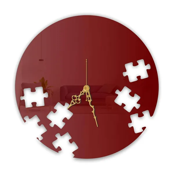 Wine_Red_Puzzle_Art_Wall_Clock_Metal_Built_Ultra_High_Gloss_Metal_Wall_Clock_Silent_Non_Ticking_Movement_Creative_Wall_Decor_For_Living_Room_Bedroom
