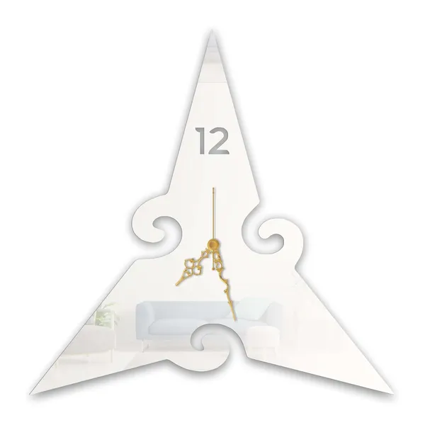 White_Tri_Edge_Artistic_Wall_Clock_Metal_Ultra_High_Gloss_Silent_Non_Ticking_Unique_Triangle_Shape_Wall_Decor_For_Living_Room