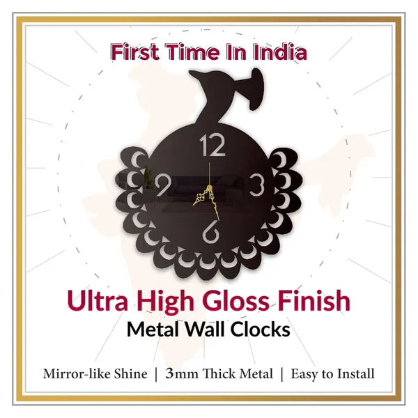 Black_Elegant_Peacock_Wall_Clock_Metal_Built_Ultra_High_Gloss_Silent_Non_Ticking_Movement_Modern_Wall_Decor_Living_Room_Bedroom_Office