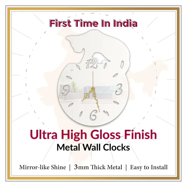 White_Playful_Cat_Wall_Clock_Metal_Built_Ultra_High_Gloss_Silent_Non_Ticking_Movement_Modern_Wall_Decor_Living_Room_Bedroom_Kids_Room_Office