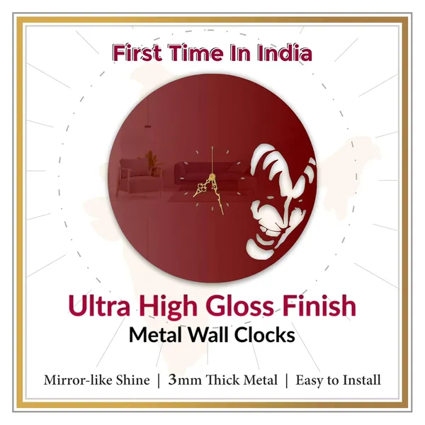 Wine_Red_Rock_Demon_Wall_Clock_Metal_Built_Ultra_High_Gloss_Silent_Non_Ticking_Movement_Music_Wall_Decor_Living_Room_Studio_Fan_Cave